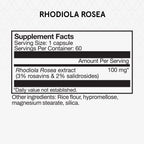 Momentous Rhodiola Rosea Root Extract 100mg - 60 Capsules - image 2