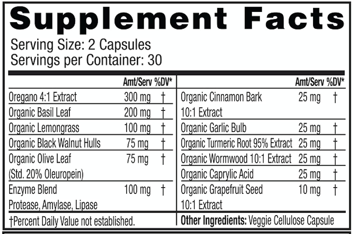 Dr. Tennant's Fungal Detox Candida Cleanse - 60 Vegetarian Capsules - image 2