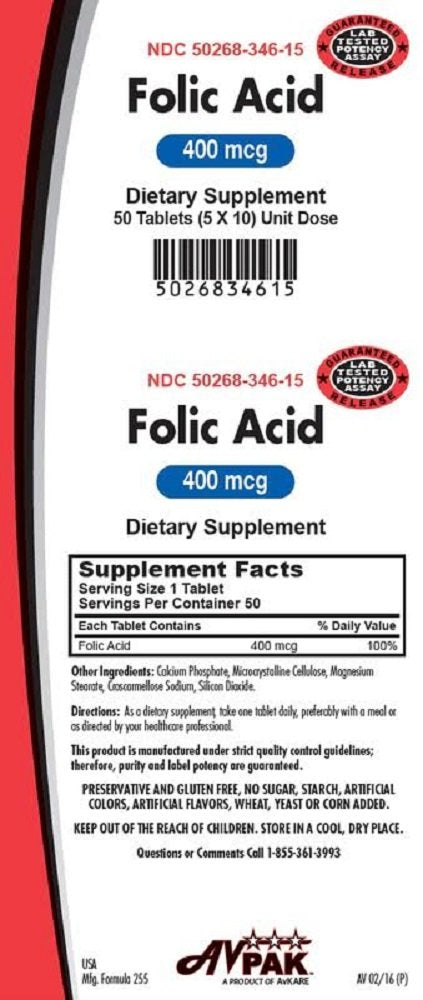 SaludPPE Folic Acid 400MCG, 50 Tablets