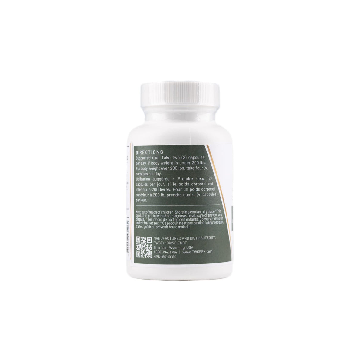 FWGE Rx BioSCIENCE Spermidine Fermented Wheat Germ Extract - 60 Capsules - image 3