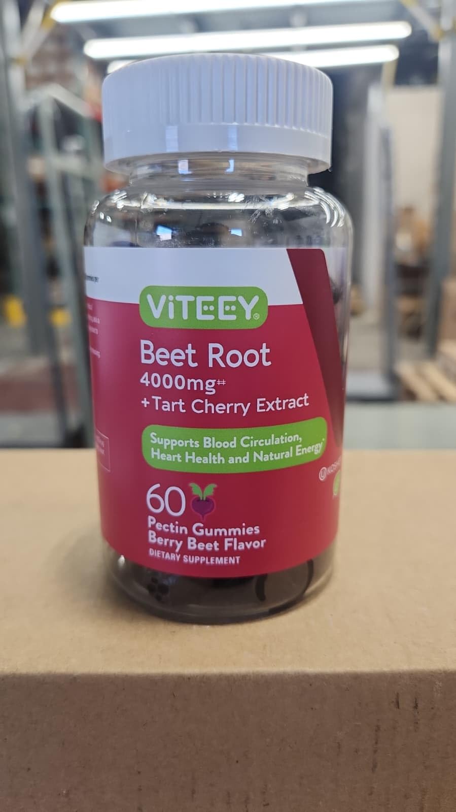 Viteey Beet Root Gummies 4000mg with Tart Cherry - 60 Gummies - image 7