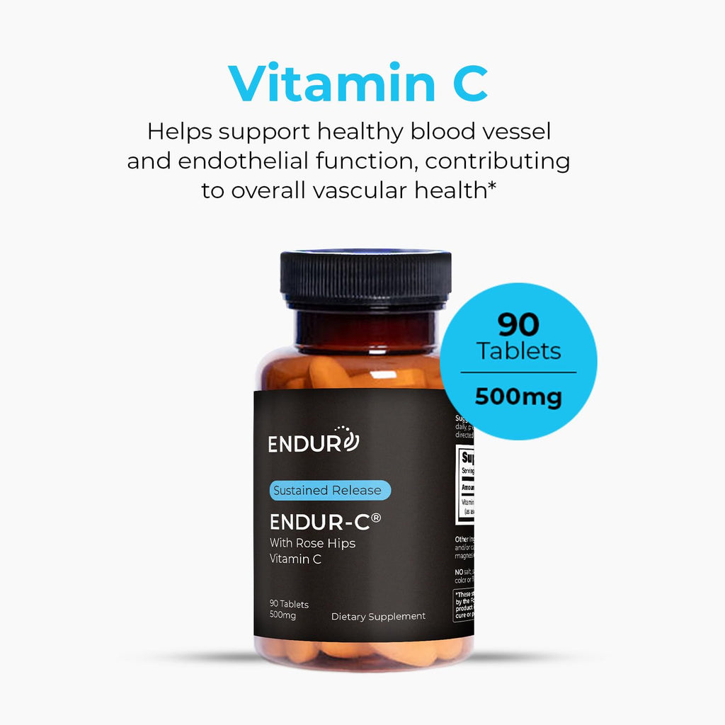 Endurance Products ENDUR-C Vitamin C 500mg Sustained Release - 90 Tablets - image 2