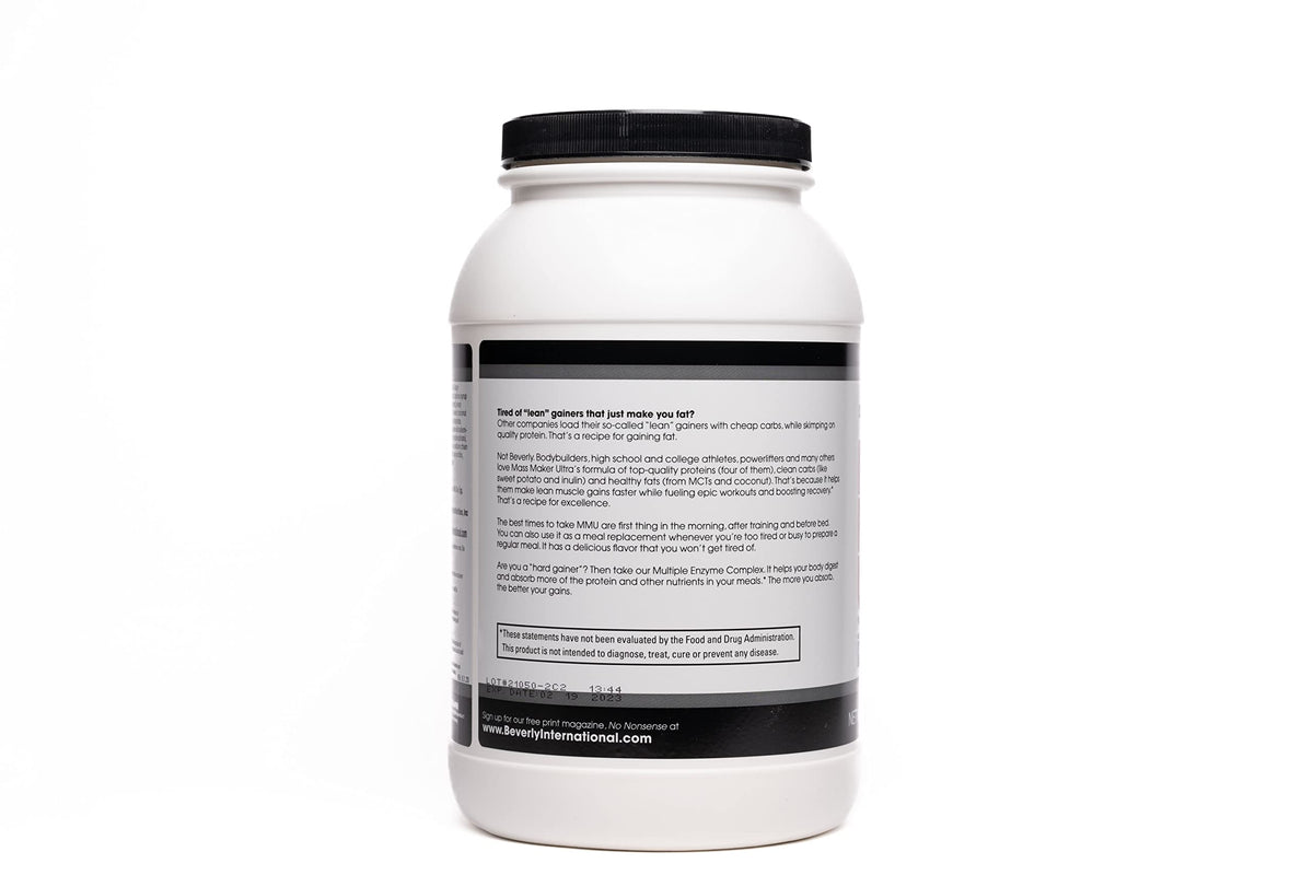 Beverly International Mass Maker Ultra Lean Weight Gainer - 14 Servings - image 2