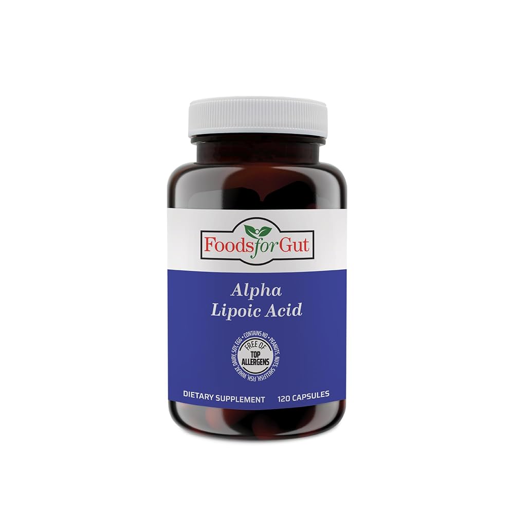 Foods For Gut Alpha Lipoic Acid 650 mg - 120 Vegetarian Capsules