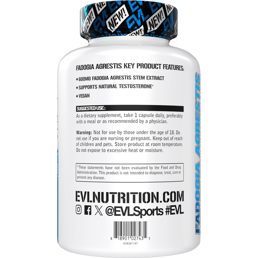 Evlution Fadogia Agrestis 600mg 10:1 Extract - 30 Capsules - image 3