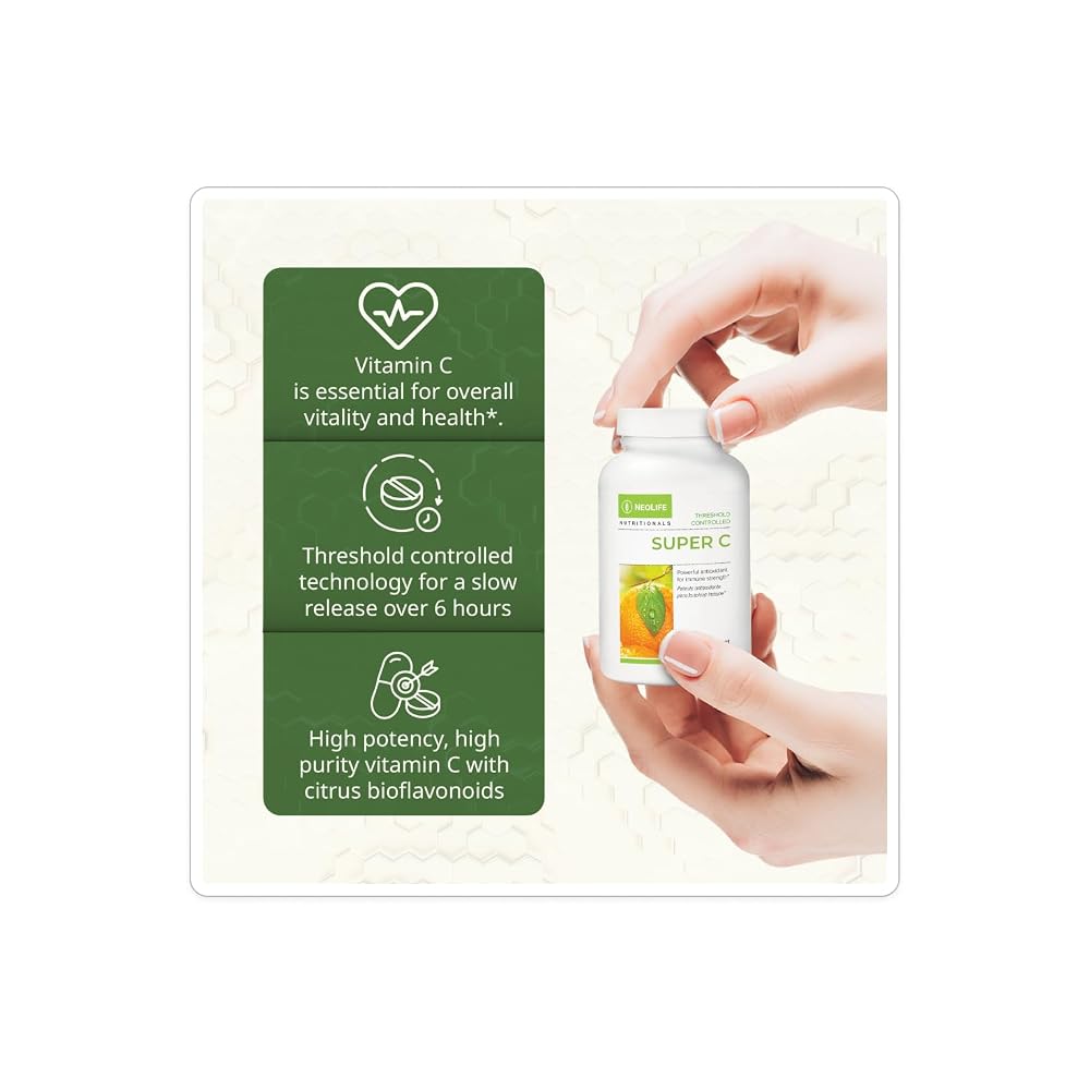 NeoLife Super C Vitamin C Supplement with Bioflavonoids - 200 Tablets - image 4