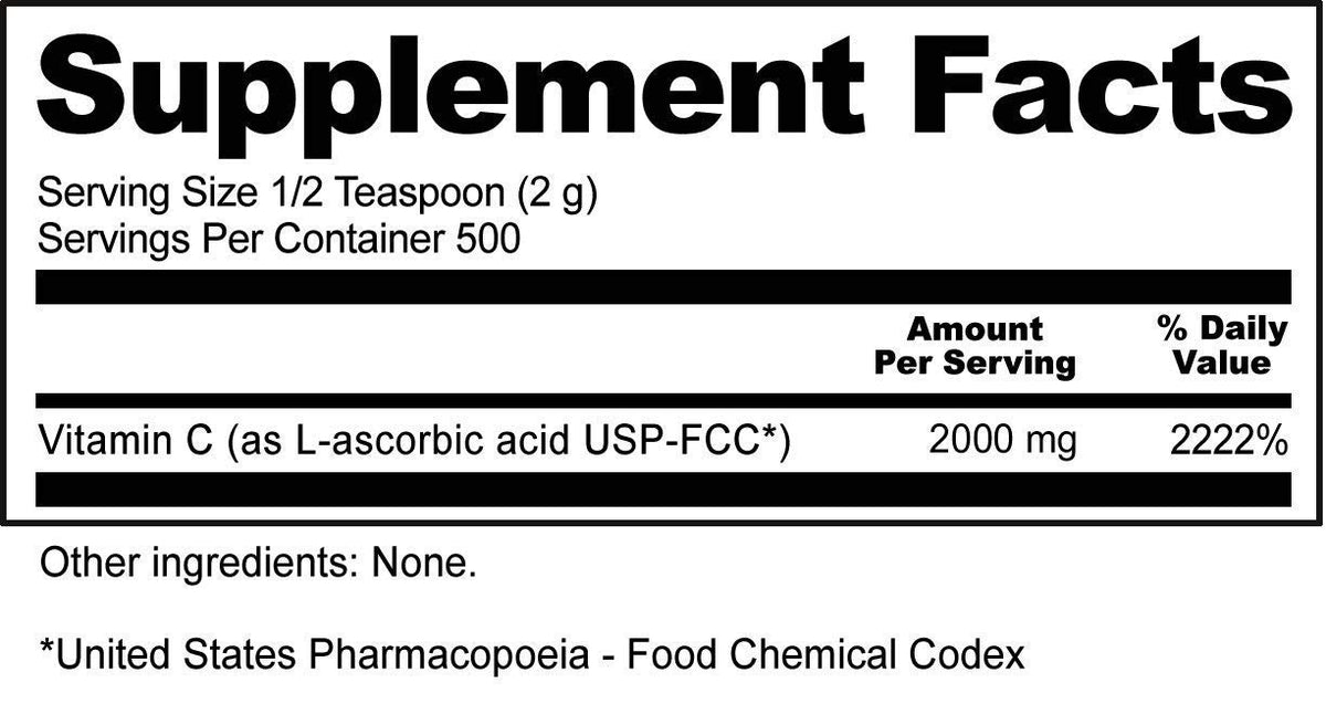 NutriBiotic Ascorbic Acid Crystalline Powder Vitamin C - 2.2 lbs. - image 4
