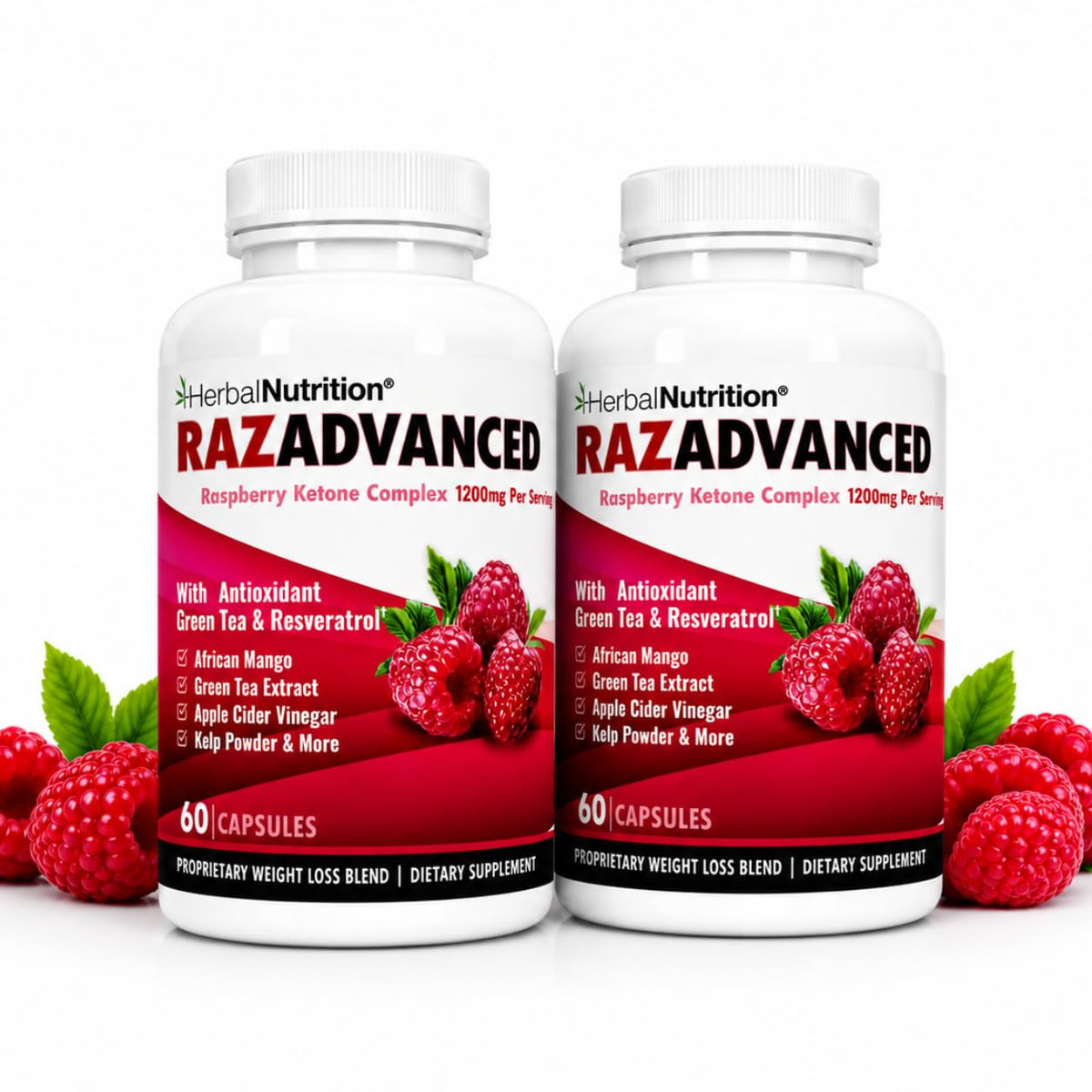Herbal Nutrition Raspberry Ketones Complex Weight Management - 120 Capsules