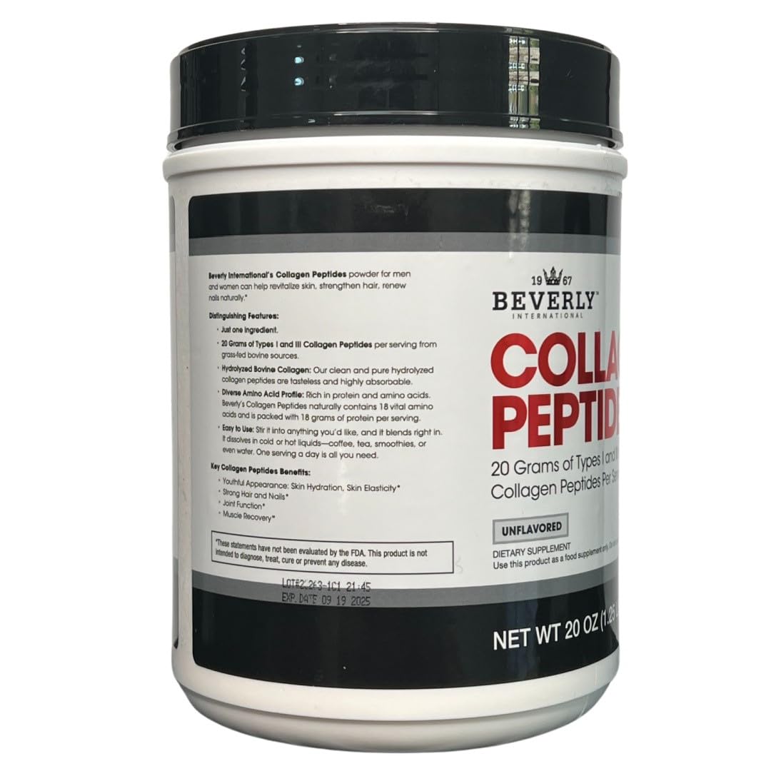 Beverly International Collagen Peptides Unflavored Powder - 20 oz - image 2