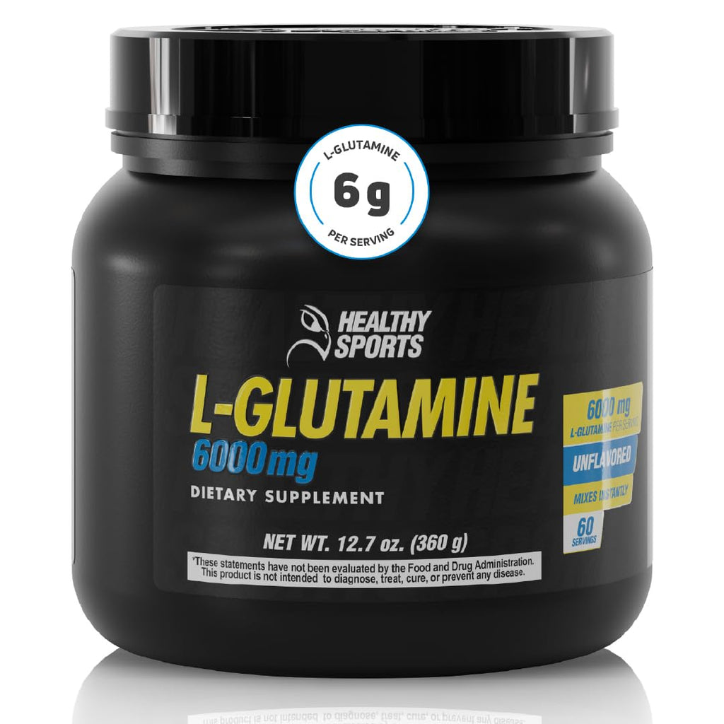 HEALTHY SPORTS L-Glutamine Powder 6000mg - 60 Servings