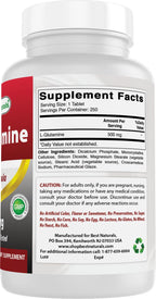 Best Naturals L-Glutamine 500 mg - 250 Tablets - image 6