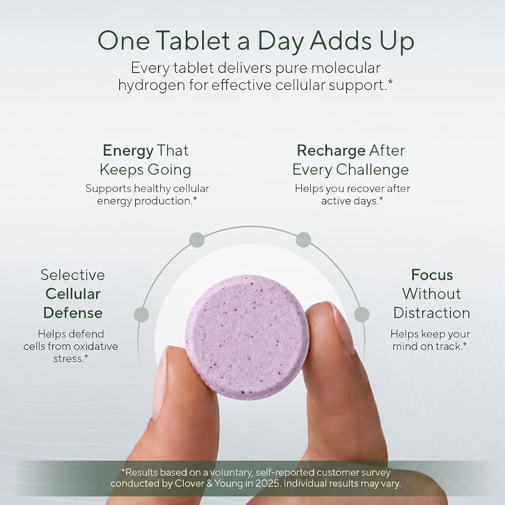 Clover & Young Hydrogen Water Tablets 12 PPM - 100 Count - image 3