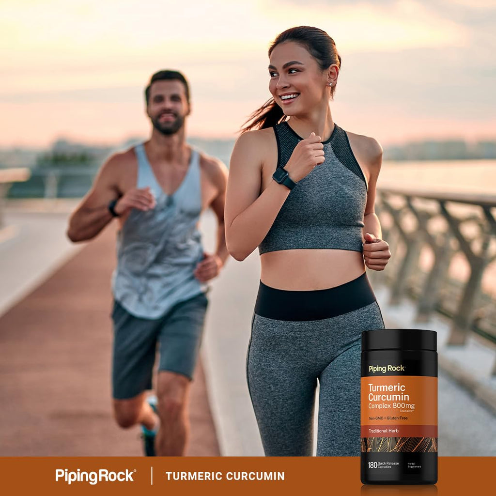 Piping Rock Turmeric Curcumin Supplement - 180 Capsules - image 5
