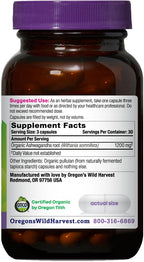 Oregon's Wild Harvest Certified Organic Ashwagandha - 90 Capsules - image 2