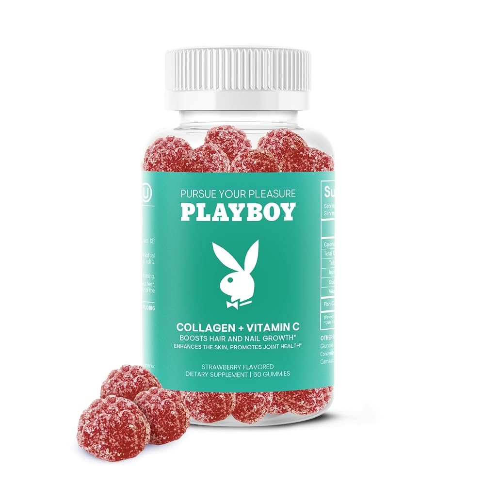 Avid Playboy Collagen Supplements for Women, Vitamin C Gummies - 60 Count