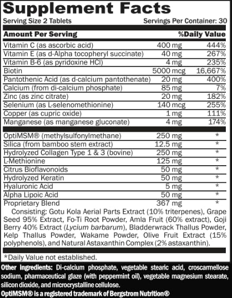 Beard Octane Beard Fuel Beard Growth Support Vitamins - 60 Tablets - image 4
