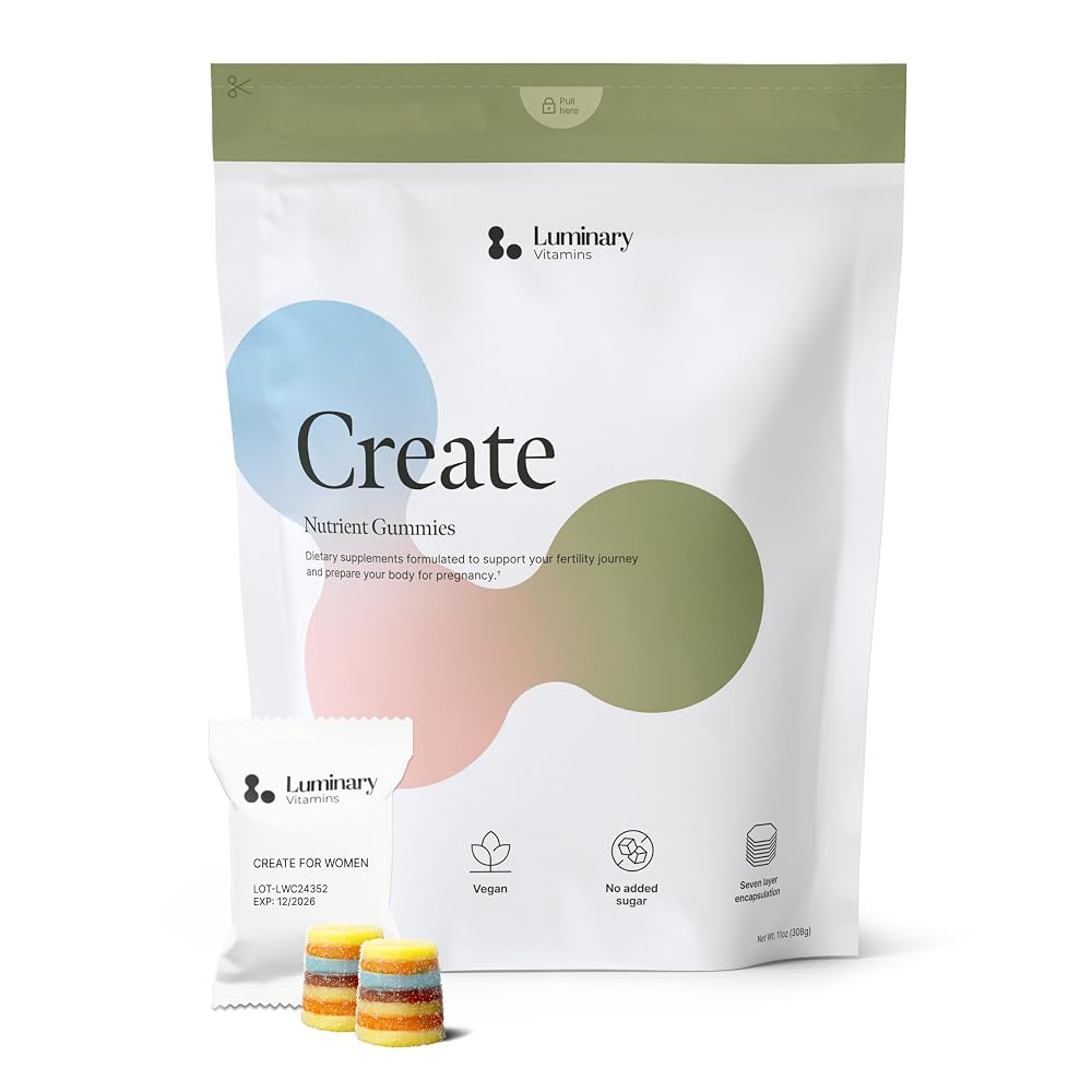 Luminary Vitamins Create for Women Fertility Gummy - 56 Count