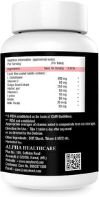 Generic L-Glutathione 1000mg Tablets with Vitamin C & Biotin - 60 Tablets - image 3
