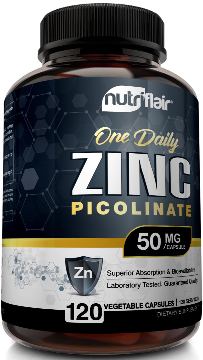 NutriFlair Zinc Picolinate 50mg - 120 Capsules - image 5