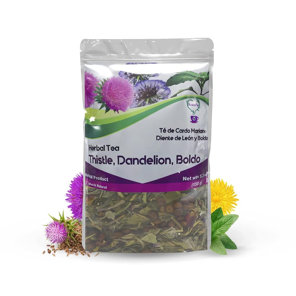 Quiere Te Milk Thistle Herbal Tea for Liver Support - 5.3 oz