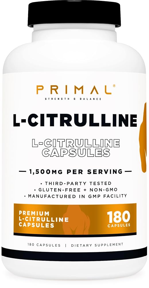Primal L-Citrulline 1,500mg - 180 Capsules