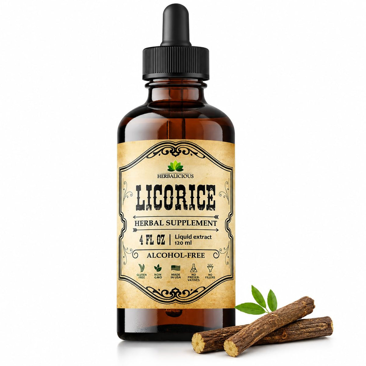 HERBALICIOUS Licorice Root Glycyrrhiza Glabra - Organic Herbal