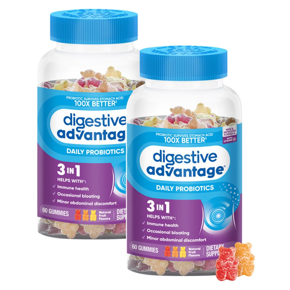 Schiff Digestive Advantage Probiotic Gummies - 120 Count