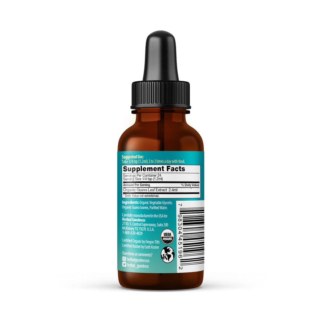 Herbal Papaya Organic Guava Leaf Extract - 1 Fl Oz - image 9