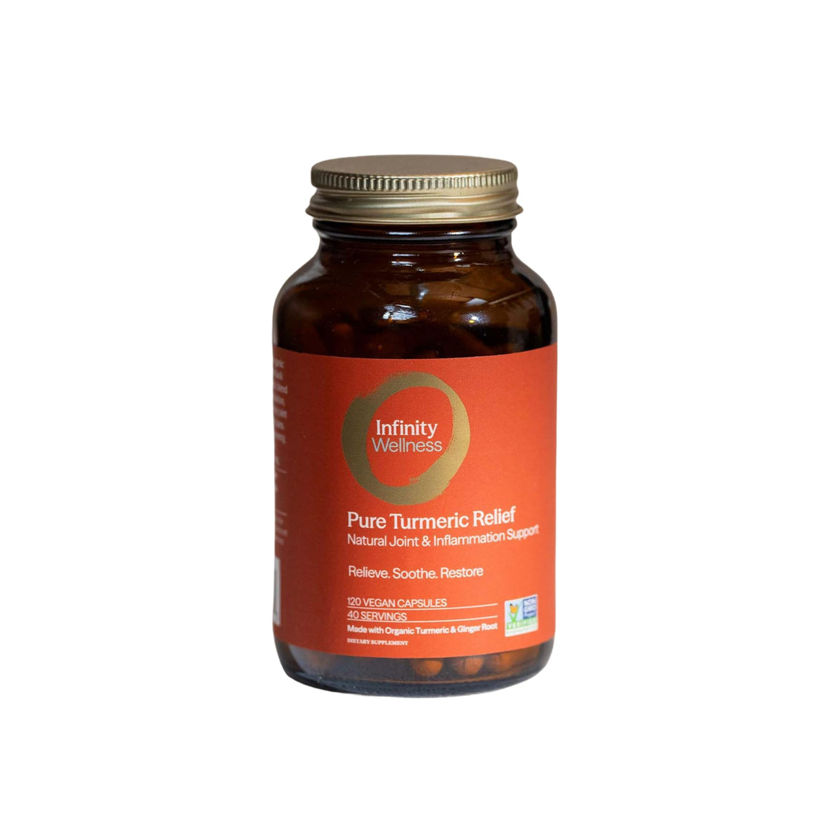 Infinity Greens Pure Turmeric Relief Capsule - 120 Count