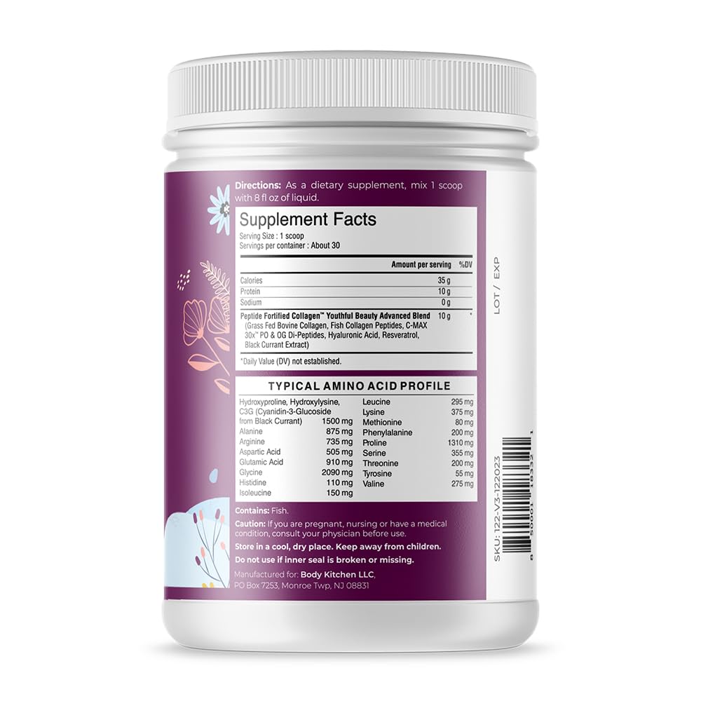 Body Kitchen Youthful Beauty Advanced Collagen Peptides Powder