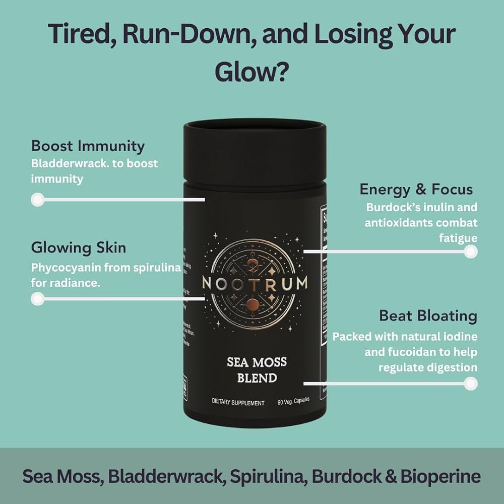 Nootrum Sea Moss Blend Immunity & Energy Booster - 60 Capsules - image 2