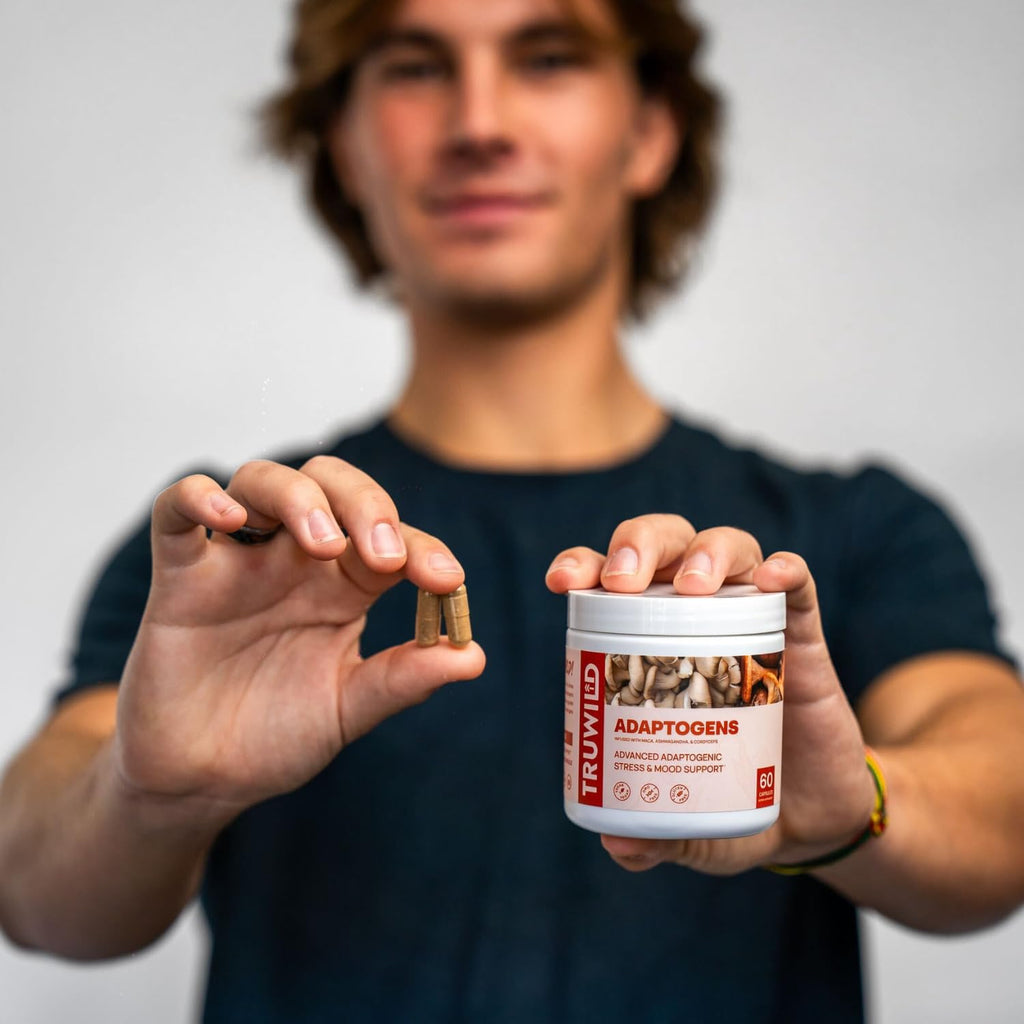 TruWild Adaptogens Vegan Capsule Supplement w/Ashwagandha + Maca