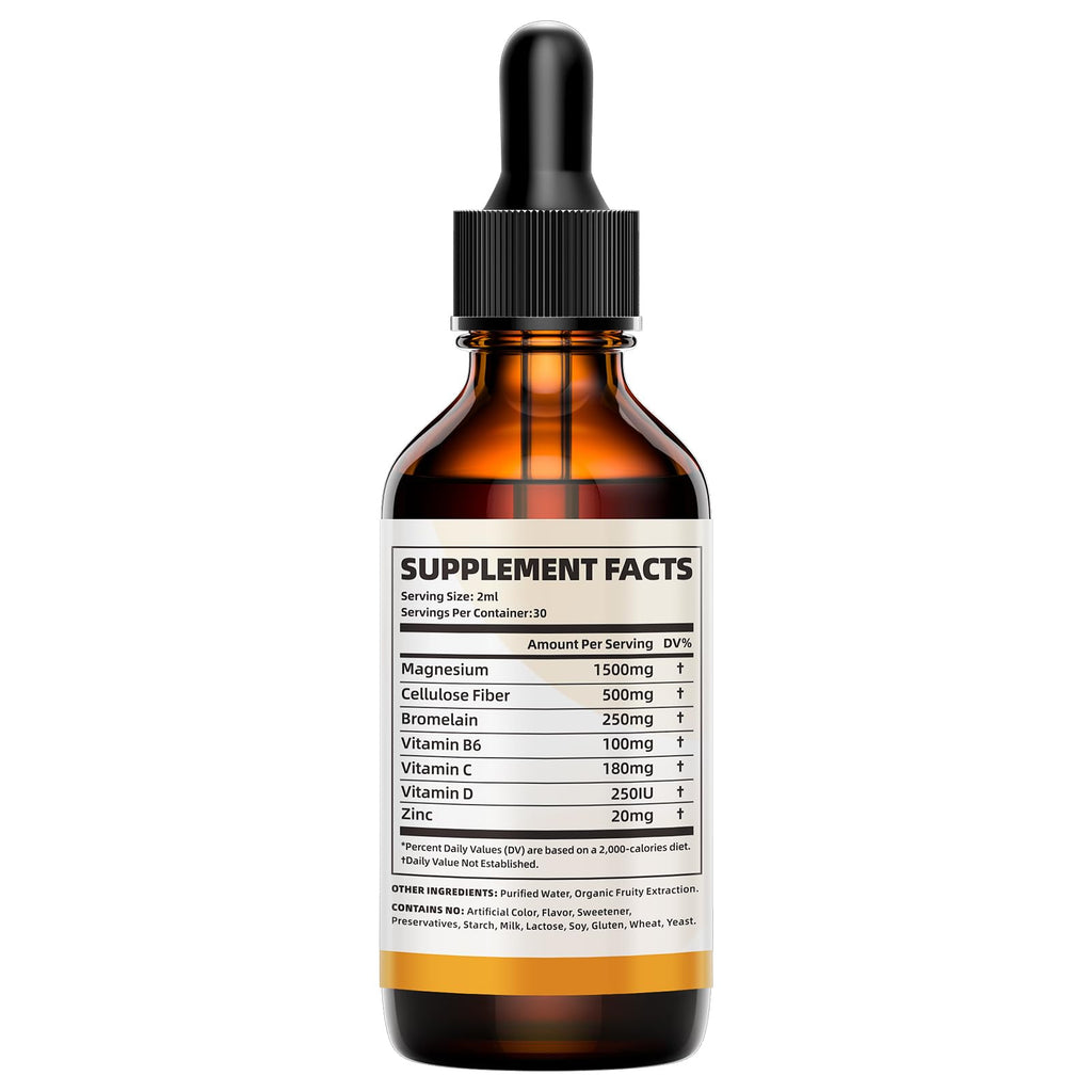 BVIVLOO Magnesium Glycinate Liquid - 2 Fl Oz - image 8