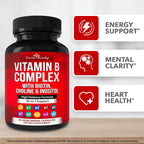 Divine Bounty Vitamin B Complex All B Vitamins - 90 Capsules - image 6