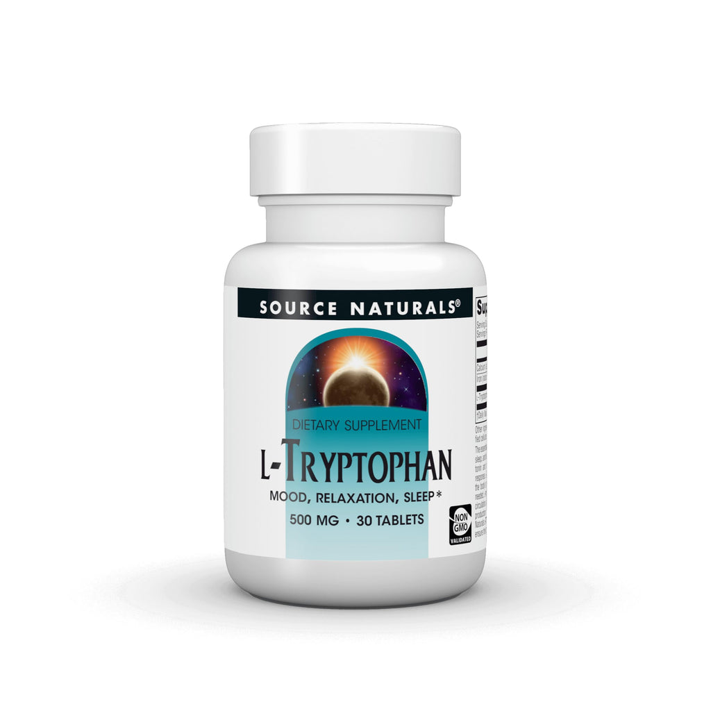 Source Naturals L-Tryptophan 500mg - 30 Tablets