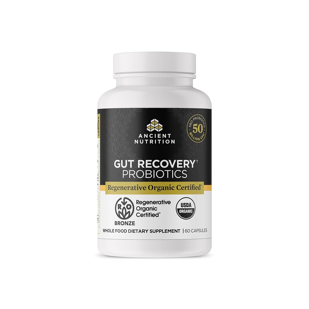 Ancient Nutrition Gut Recovery Probiotics - 60 Capsules