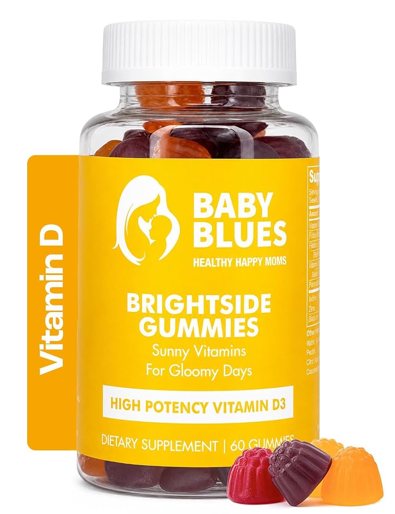 Baby Blues Brightside Vitamin D3 2000 IU Mood Support Gummies - 60 Count