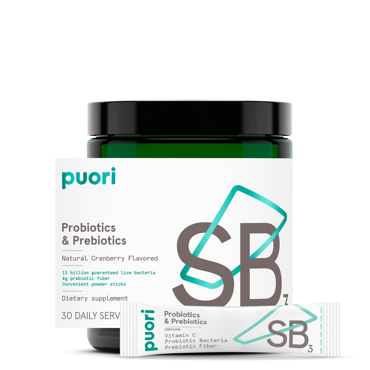 Puori SB3 Daily Probiotics & Prebiotics Drink Mix - 30 Servings
