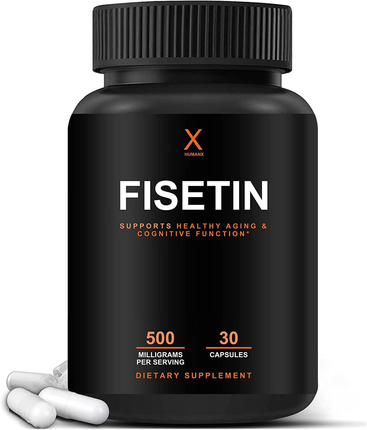 HUMANX Fisetin 500mg Senolytic Activator - 30 Capsules