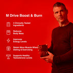 M Drive Boost and Burn Testosterone Booster & Fat Burner - 75 Capsules - image 5