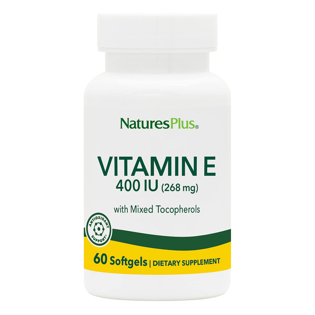 NaturesPlus Vitamin E 400 IU Mixed Tocopherol - 60 Softgels