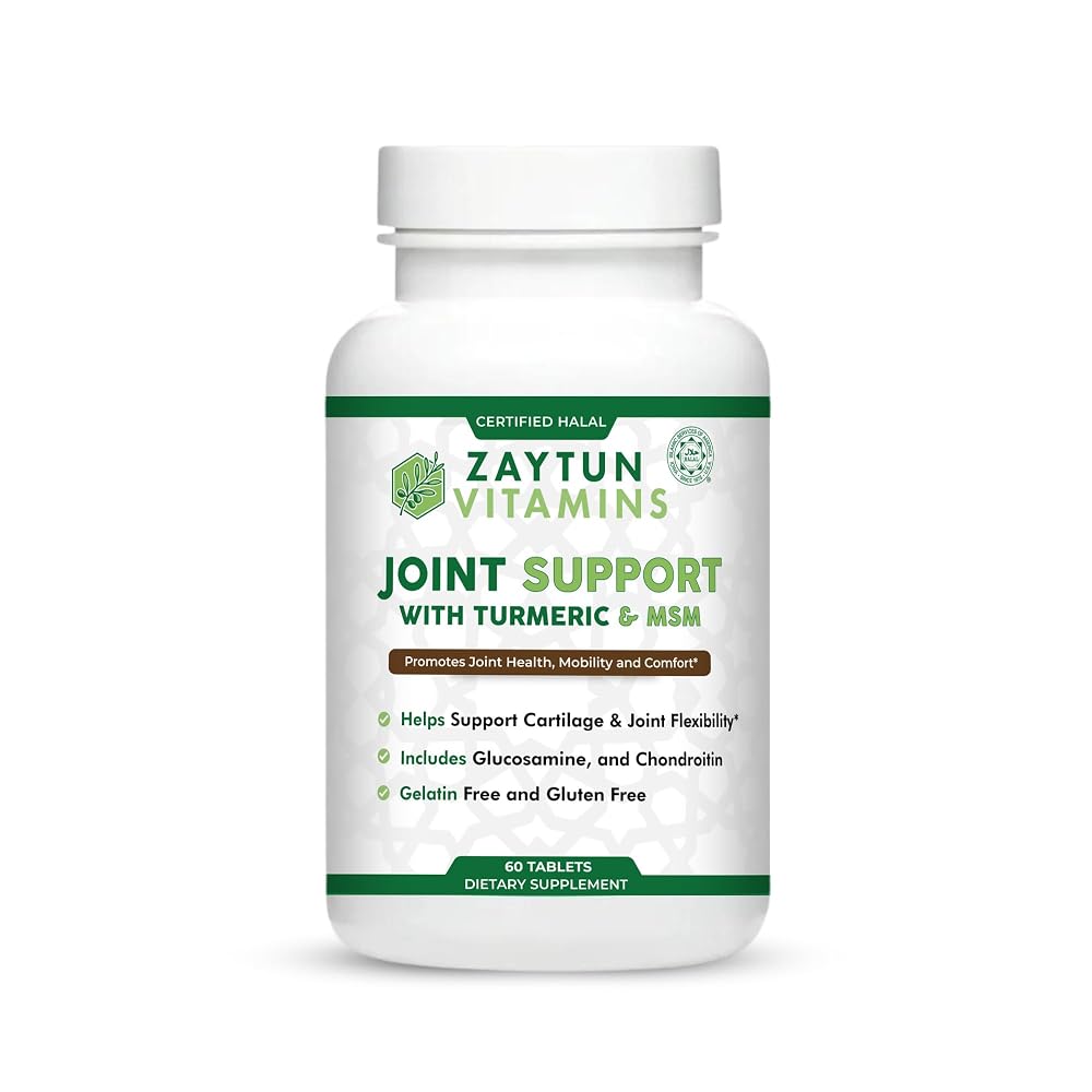 Zaytun Halal Joint Support with Turmeric & Glucosamine - 60 Tablets
