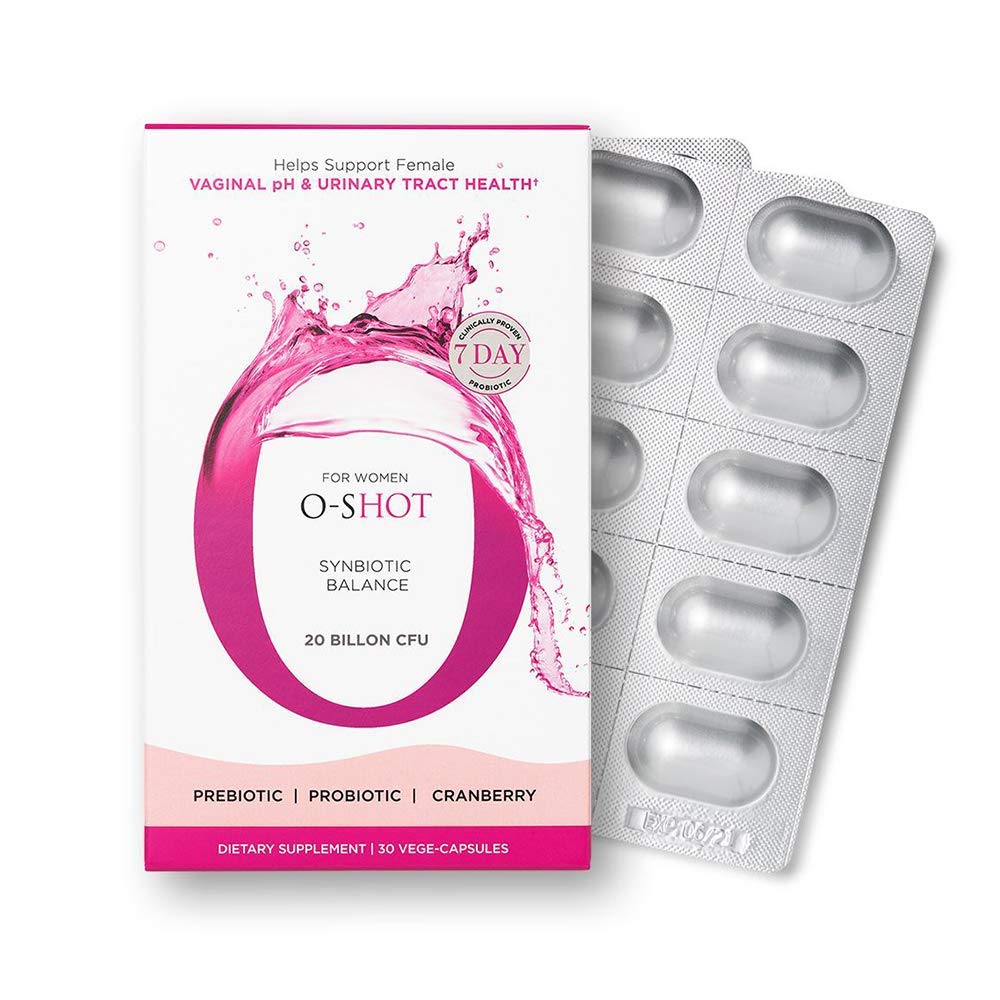 O-Shot Vaginal Probiotic + Prebiotic for Women - 30 Vegetarian Capsules