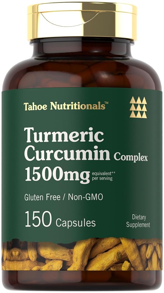Tahoe Nutritionals Turmeric Curcumin Supplement - 150 Capsules