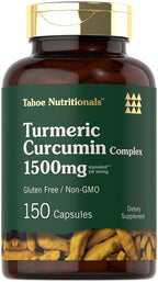 Tahoe Nutritionals Turmeric Curcumin Supplement - 150 Capsules