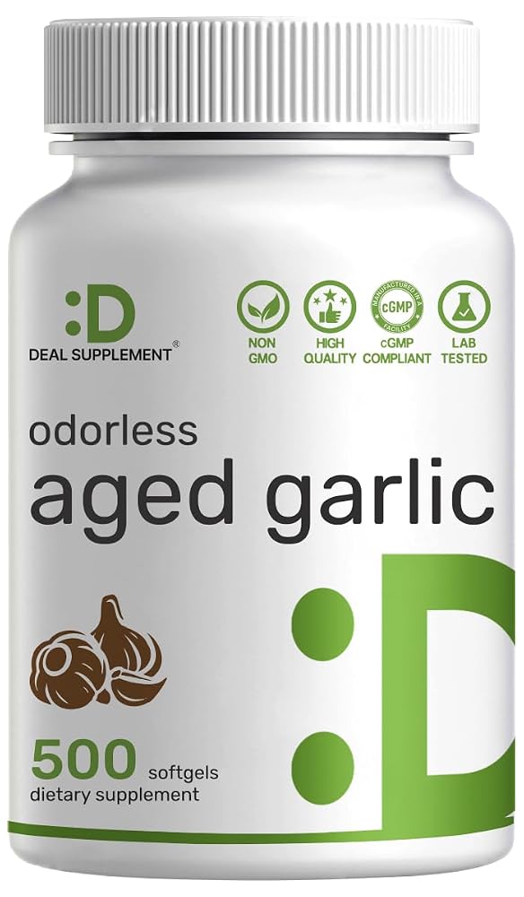 DEAL SUPPLEMENT Odorless Aged Garlic Extract - 500 Softgels