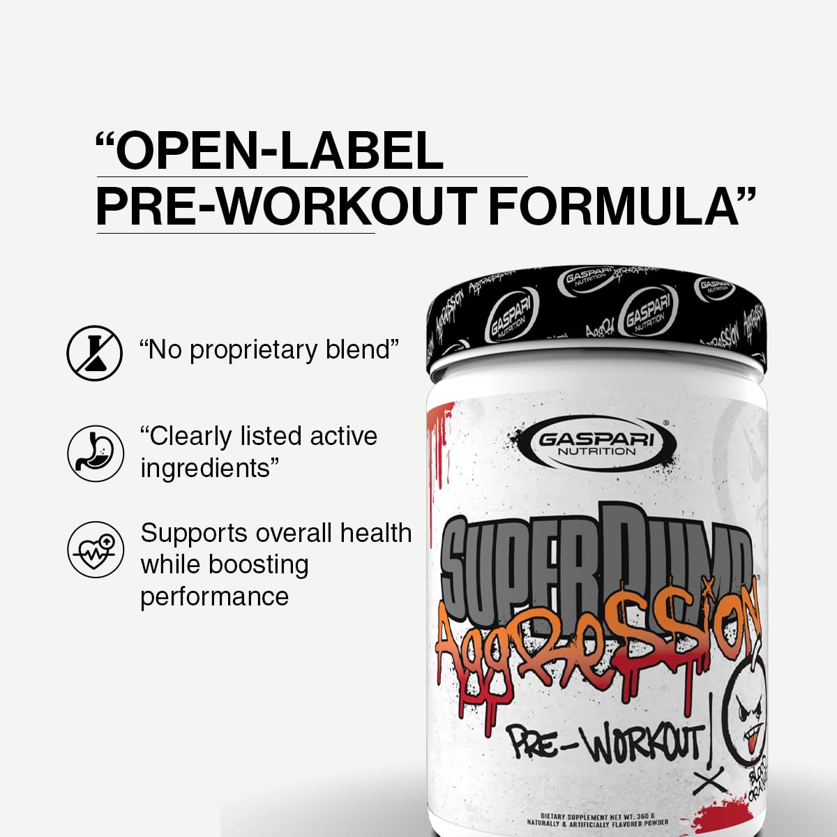 Gaspari Nutrition SuperPump Aggression Pre-Workout Powder - 25 Servings - image 5