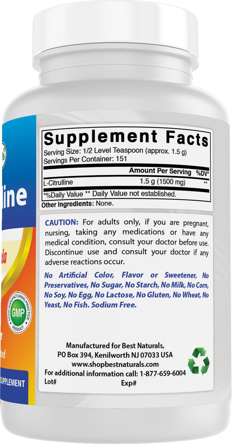 Best Naturals L-Citrulline Powder 8 OZ