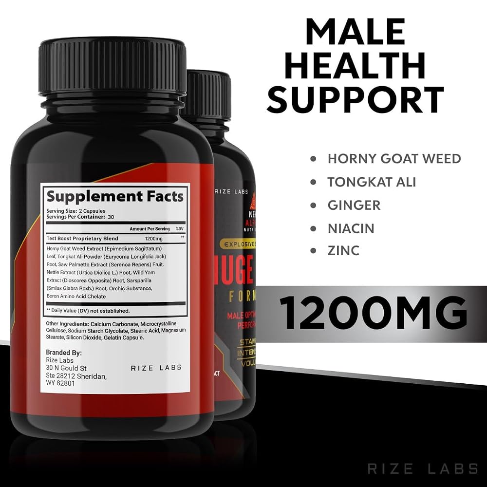 rize labs Huge Load Formula for Men Wellness - 120 Capsules - image 5