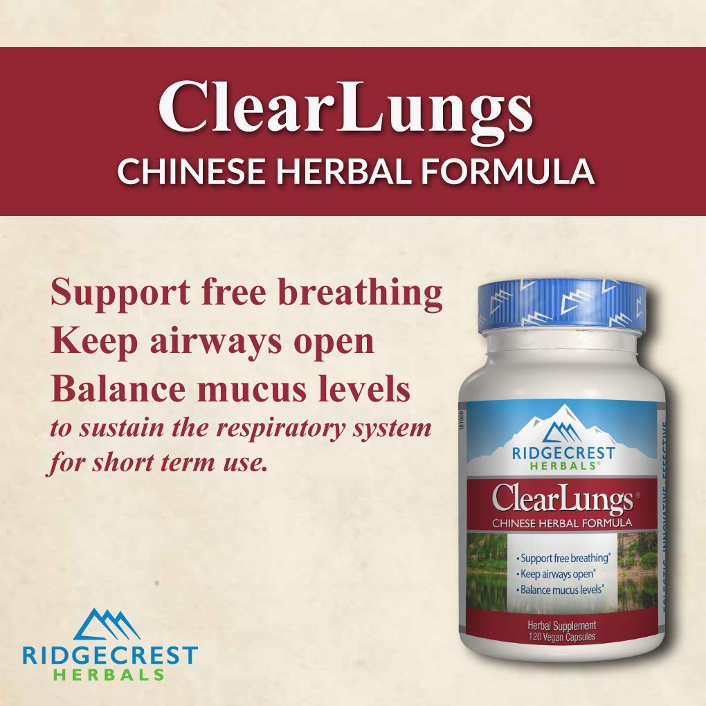 RidgeCrest Herbals ClearLungs Red Herbal Breathing Support - 120 Capsules - image 5